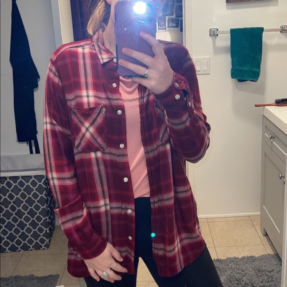 Pink Plaid Long Sleeve